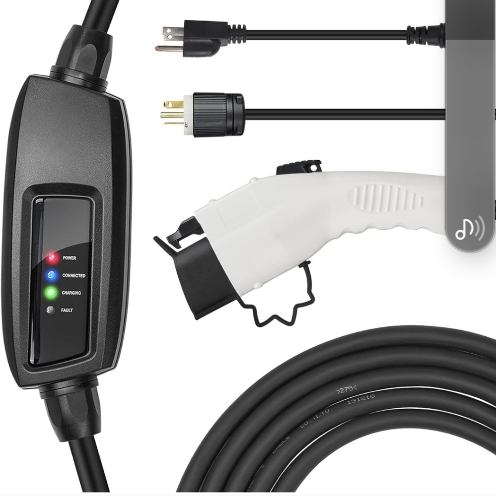 Electric Car Charger BougeRV Level 2 EV Charger Cable 25 ft